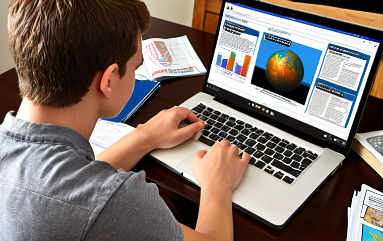 Mastering Real Estate Resources**
A student studying intensely with multiple resources spread around them, including a BOVAEP textbook, a laptop displaying the BOVAEP website, and a mind map. Emphasis on focused learning and resourcefulness.
**