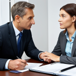 공인중개사 부동산 자문 사례 및 리뷰 - Risk Assessment**

"A financial advisor in a modest office setting, discussing investment options wi...
